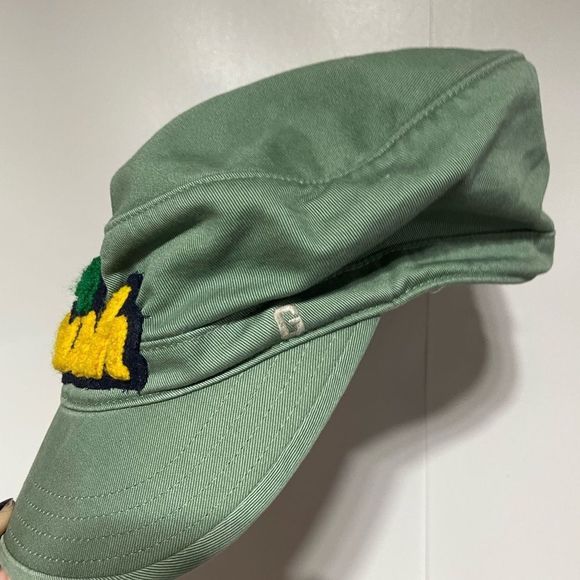 Gap Irish Pageboy Hat Army Green w/Golden IRISH writing M/L - Picture 6 of 10